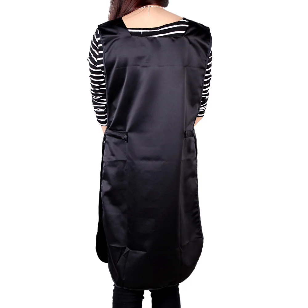 Hairdressing Cape Gown for Kitchen and Garden Black Double Faced Apron Barber Work Salon Hair Cutting Tool Cloth | Красота и здоровье