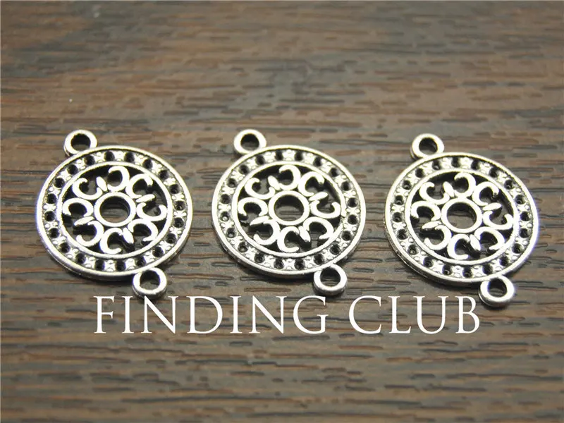 50 шт. металлические соединители для браслетов и ожерелий|antique silver|metal jewelry