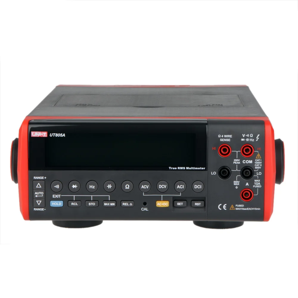 UNI T UT805A 199999 отсчетов Высокая точность Ture RMS LCD настольный цифровой мультиметр