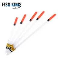 FISH KING 10pcs lot 1g 1 5g 2g 2 5g 3g Plastic Fishing Float Tube Carp Fishing Accessary Fishing Tackle Mixed Sizes