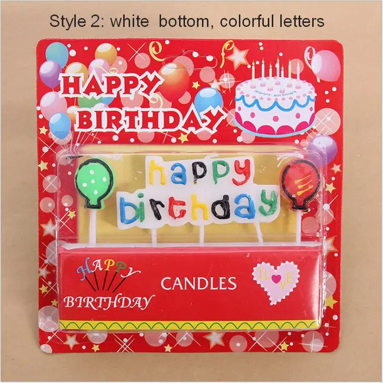 Свеча ко дню рождения торт свеча восковая украшение аксессуары для свечей 5