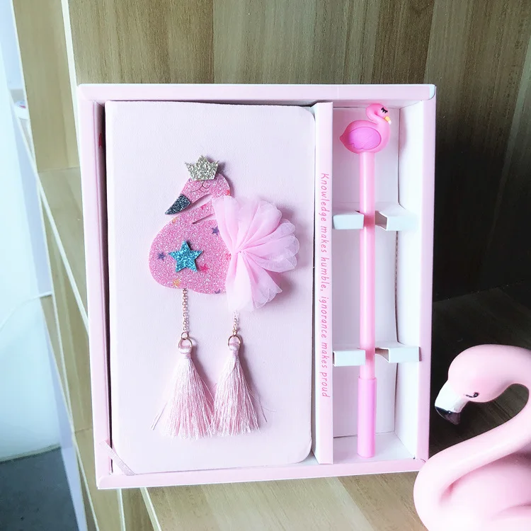 108-10 Flamingo2 Креативный мультяшный Аниме Фигурка Хаяо Миядзаки Тоторо светодиодный светильник Деревянный блокнот дневник ручная книга подарок на день рождения - Цвет: 108-10 Flamingo2