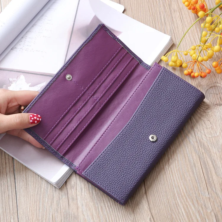 New Style Korean Style Candy Colored Three Fold Wallet Women Mid-length Women's Clutch Bag Quality Female Purse Multi Pocket