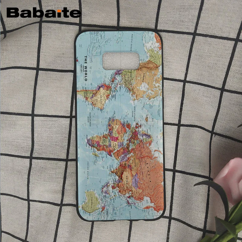 A5 Путешествия в мире карта план чехол для телефона крышка оболочка для samsung Galaxy s9 s8 plus note 8 note9 s7 s6edge мобильный чехол s Babaite - Цвет: A5
