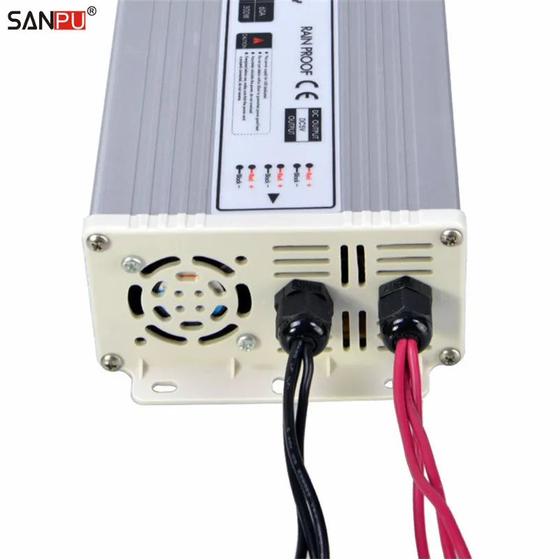 SANPU SMPS светодиодный дисплей Импульсный источник питания 5 В DC 300 Вт 60A 110 В 220 В AC-DC трансформатор для освещения непромокаемый уличный (art.: 7a180e5cb) - 7a180e5cb