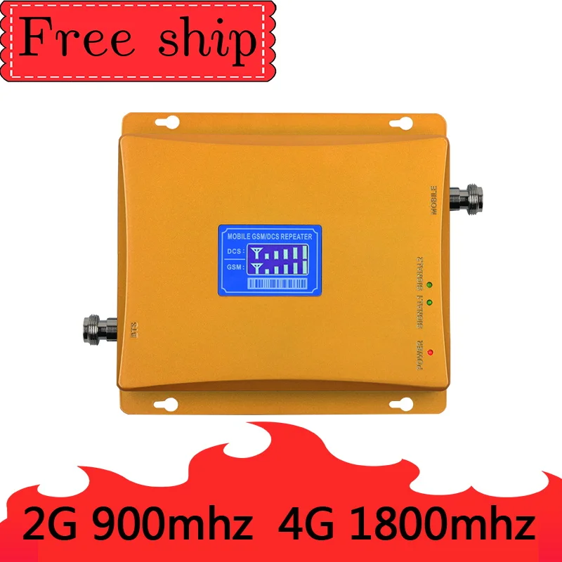 Усиление 70 дБ GSM 900 МГц DCS LTE 1800 усилитель сигнала мобильного телефона 2G 4G сотовый