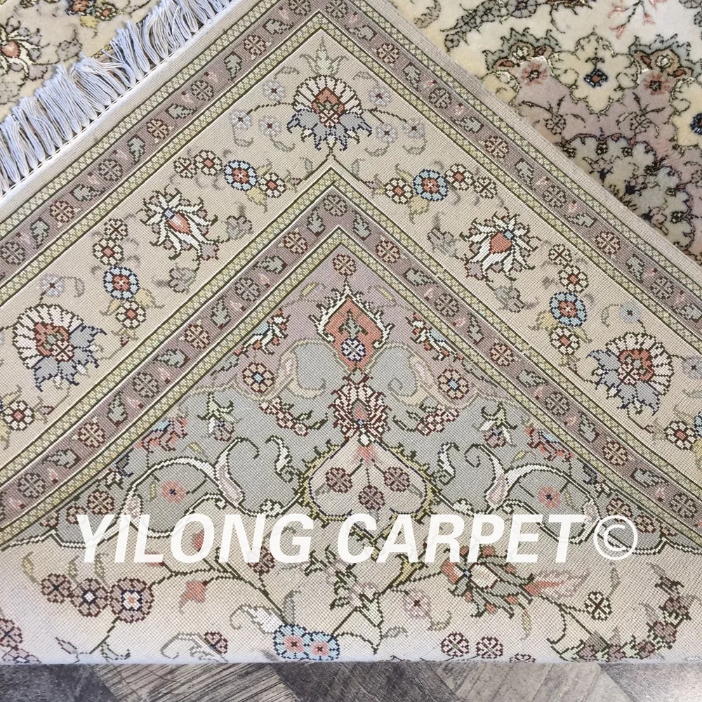 Yilong 4 'x 6' Традиционный китайский шерстяной ковер Изысканный тонкий мягкий