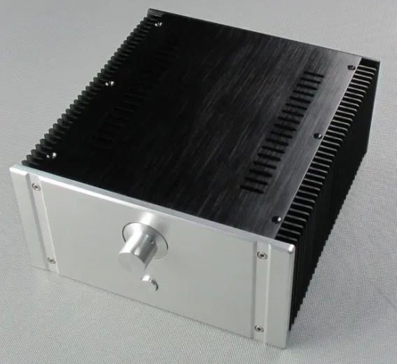 D-007 CNC все алюминиевые шасси чехол коробка шкаф для DIY аудио усилитель мощности 240 мм* 120 мм* 257 мм 240*120*257 мм