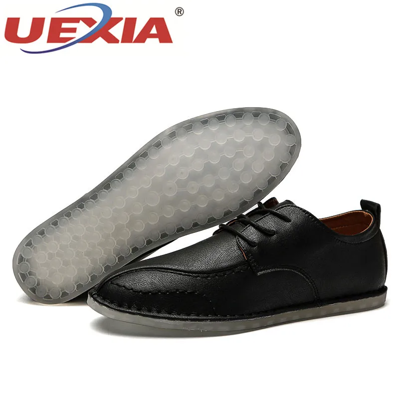 UEXIA Новый высокое качество мокасины из коровьей кожи мужские лоферы модные