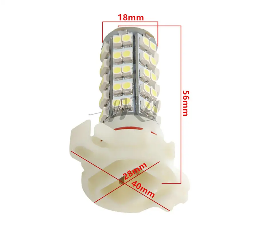 2 шт. H16 Белый 68 SMD 5202 5201 PSX24W передние противотуманные фары светодиодный ная лампа