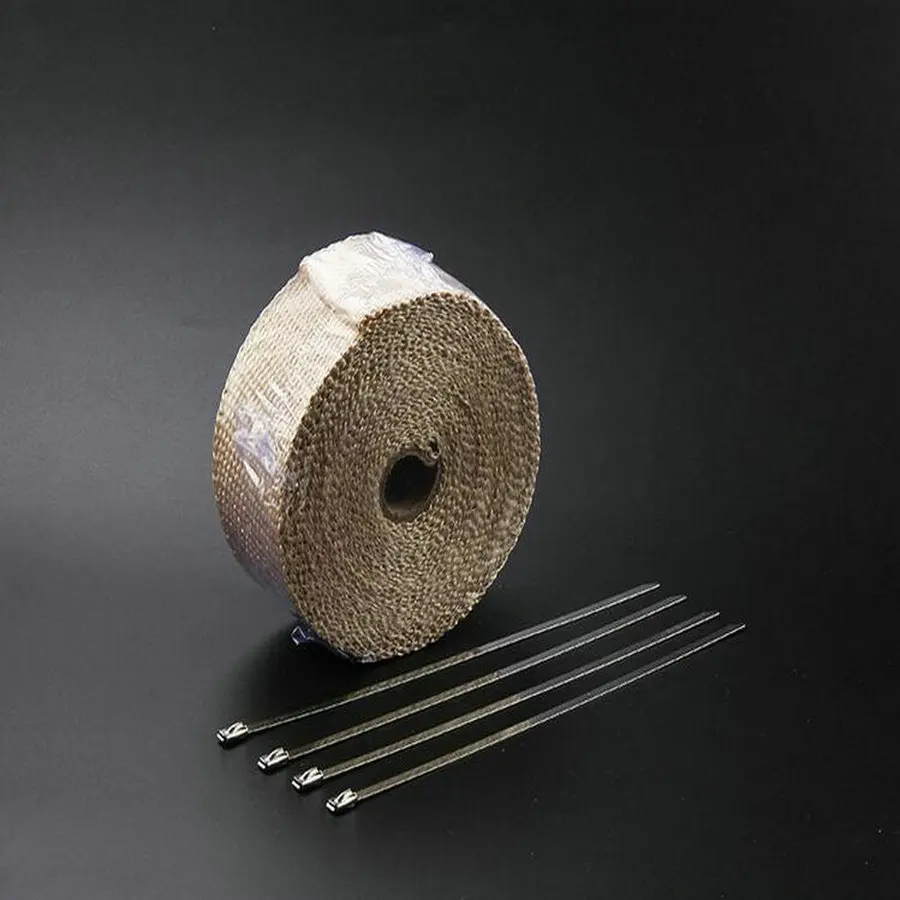 Выхлопная труба для мотоцикла насадка на глушитель тепловая оболочка 2 х15 футов |