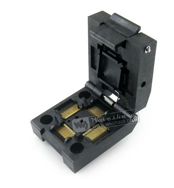 

IC51-0804-808-14 Yamaichi IC Burn-in Test Socket Adapter 0.5mm Pitch QFP80 TQFP80 FQFP80 PQFP80 Package