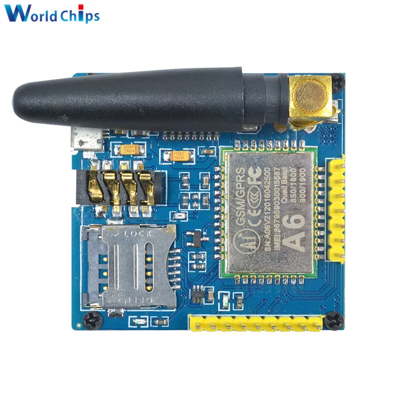 A6 GPRS Pro серийный GPRS GSM модуль ядро DIY Developemnt плата ttl RS232 с антенной GPRS беспроводной модуль передачи данных Замена SIM900