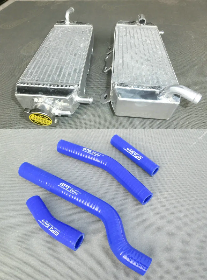 L & R алюминиевый радиатор и силиконовый охлаждающий шланг для Yamaha YZ450F YZ 450 F 2006 YZF450