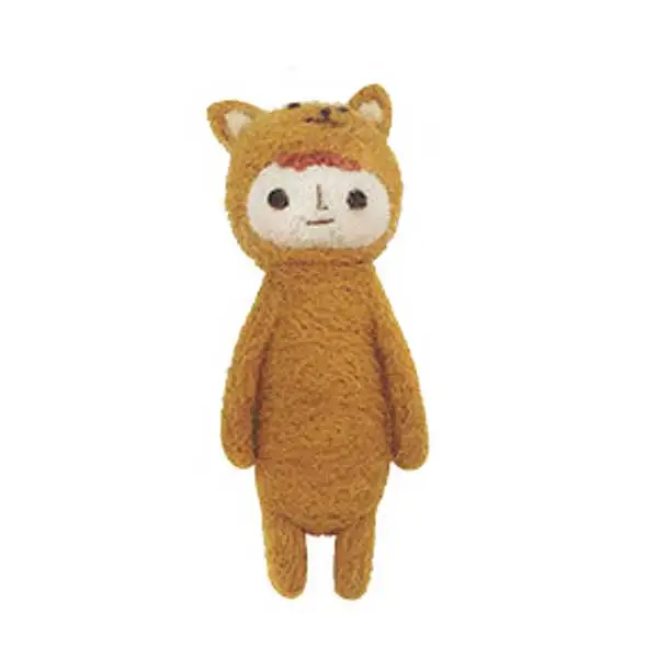 FL052e Модные женские DIY милые животные детские игрушки куклы Шерсть Войлок тыкается киттинг не готовая ручная работа шерсть материал для валяния - Цвет: FL052e