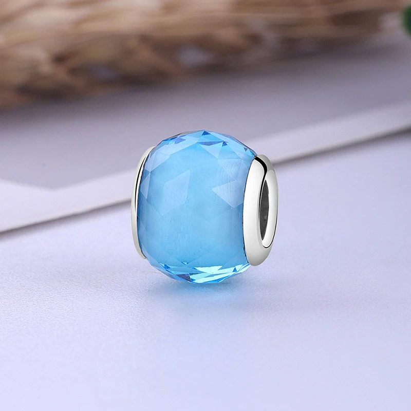 Original 925 Sterling Silver Charms Beads For Jewelry Making Glass Bead Fit Bracelet Jewellery | Украшения и аксессуары