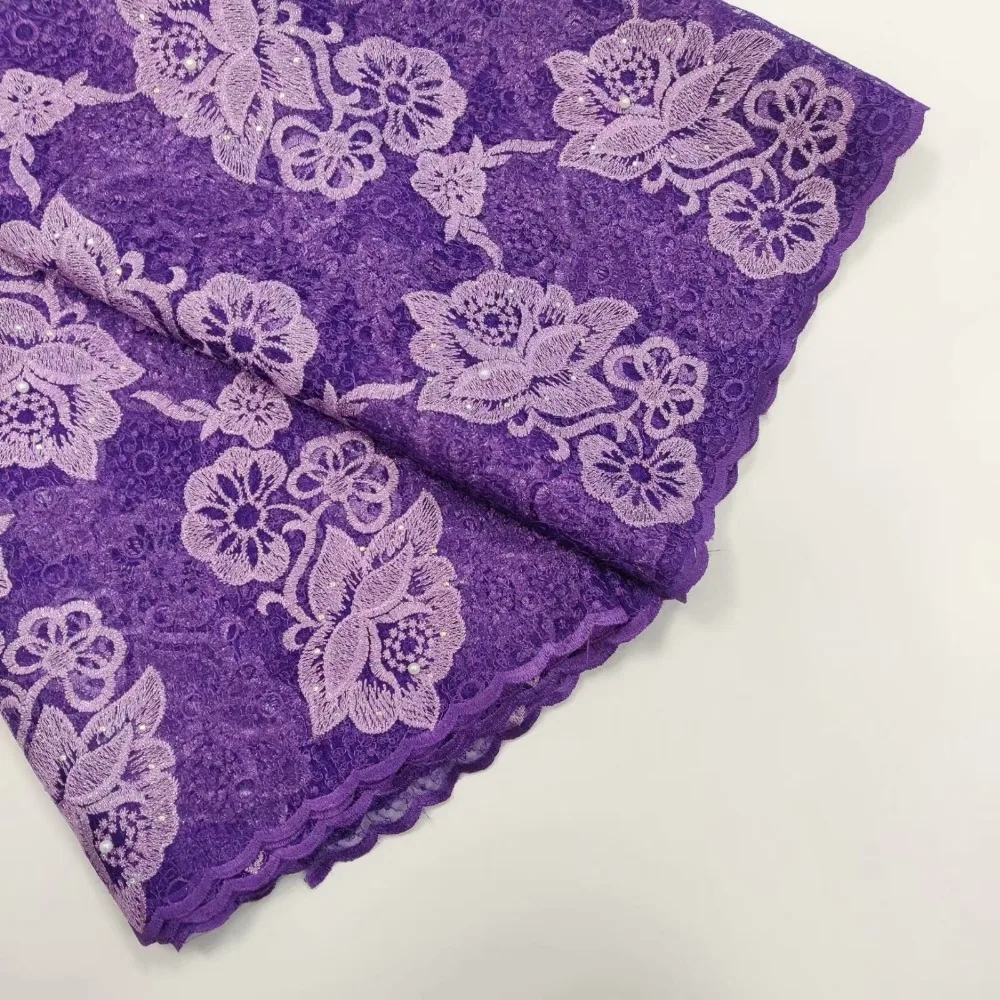 2019 последние фиолетовый французский нигерийский кружево ткань высокое качество