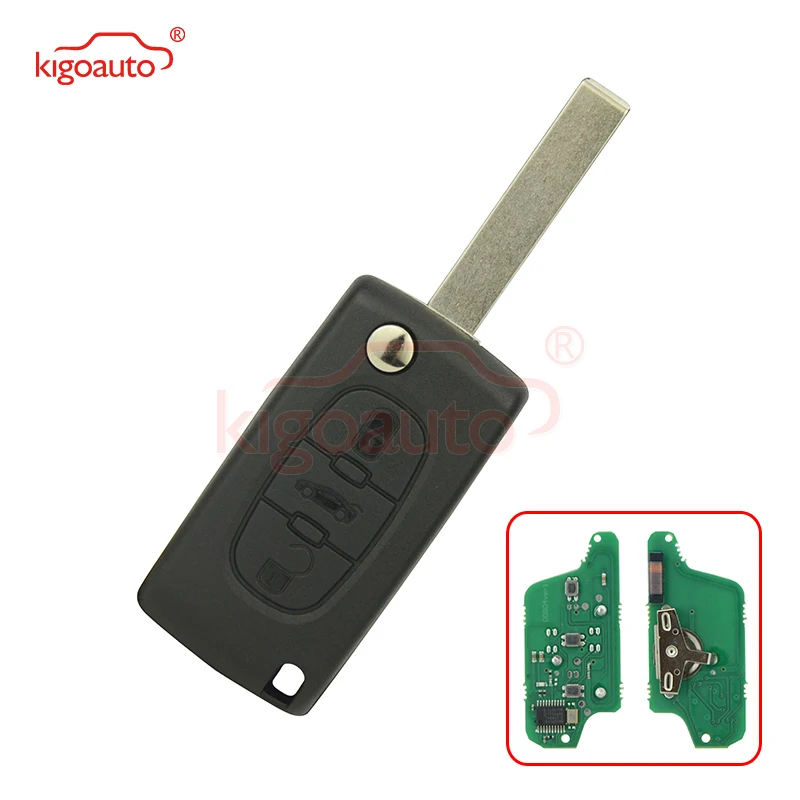 CE0523 дистанционный ключ с 3 кнопками HU83 434 МГц pcf7941 для Citroen C2 C3 C5 kigoauto | Автомобили и