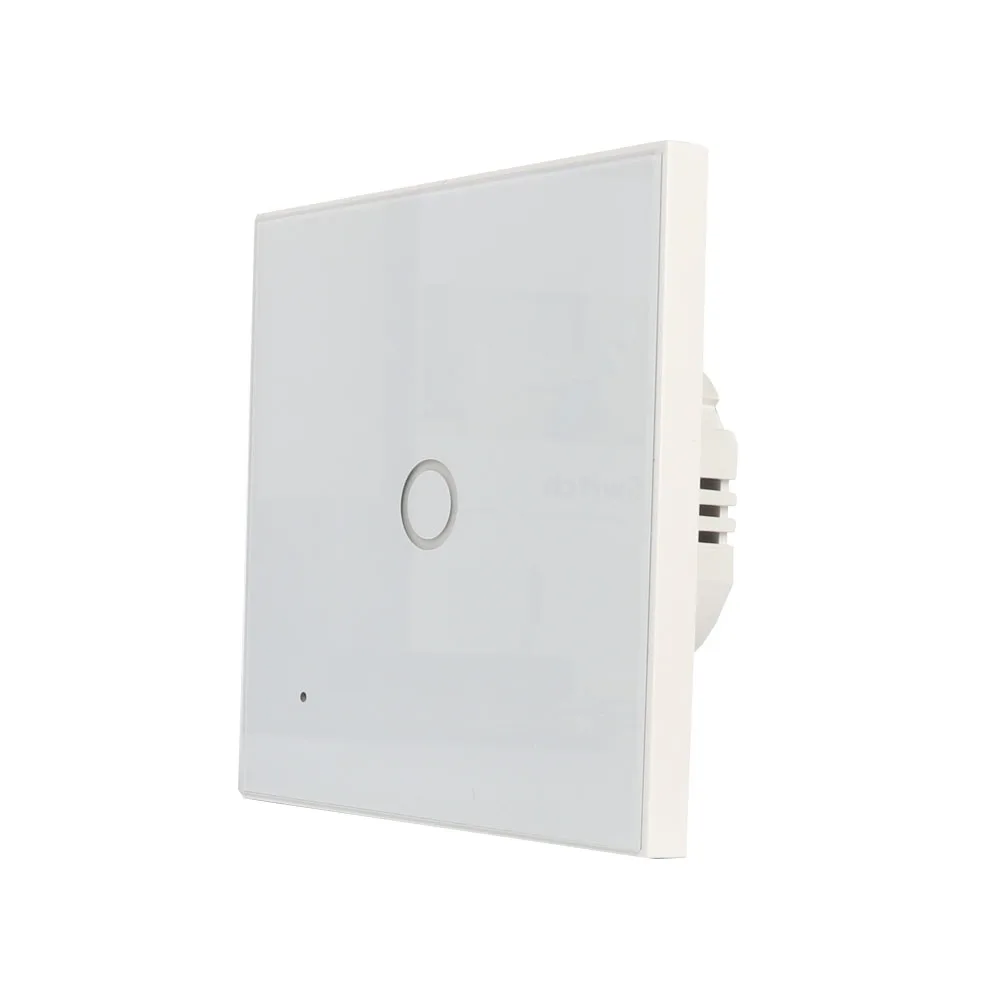 НЕО Coolcam 5A Wifi 1CH настенный светильник переключатель стеклянная панель сенсорная работа с Alexa Google Home IFTTT