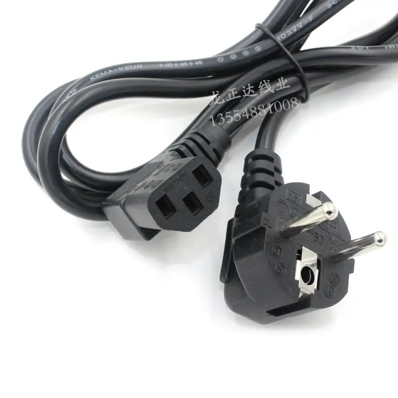 Штепсельная Вилка европейского стандарта шнур питания 1 2 м 5 большой еврокалибр 90