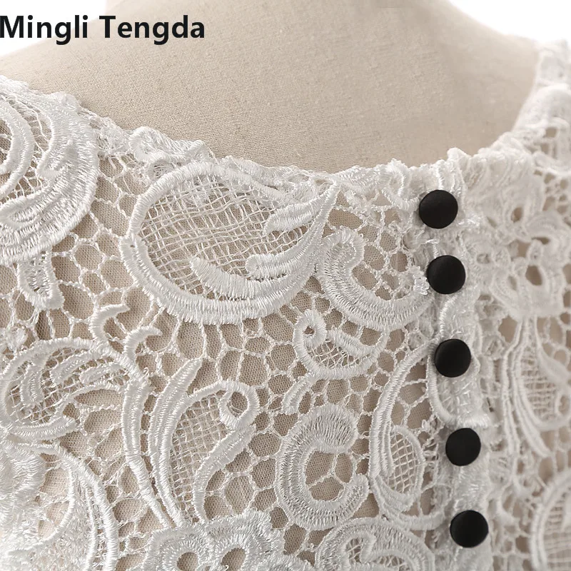 Женское кружевное мини платье Mingli короткое ТРАПЕЦИЕВИДНОЕ ПЛАТЬЕ с пуговицами на спине в наличии Tengda|lace