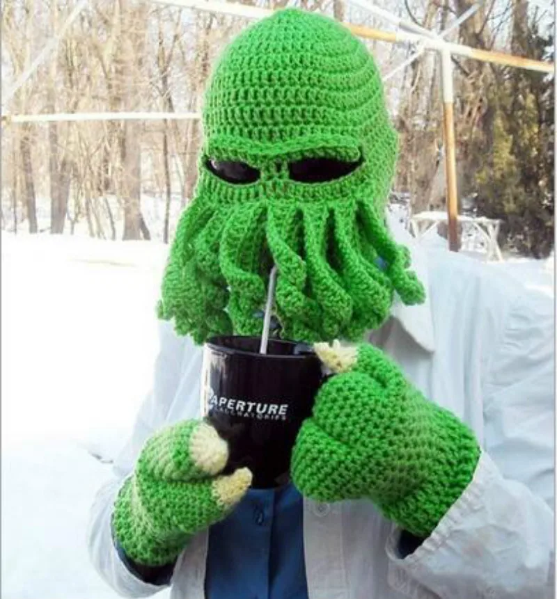 Трикотажная шапка Tentacle Octopus Cthulhu ветрозащитная Лыжная маска 2016 шапочки s|beanie hat