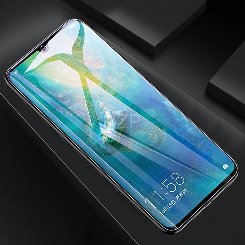 RZP 9D изогнутая защитная пленка на весь экран для Huawei Mate 10 20 X lite Pro 3D мягкая ПЭТ (не