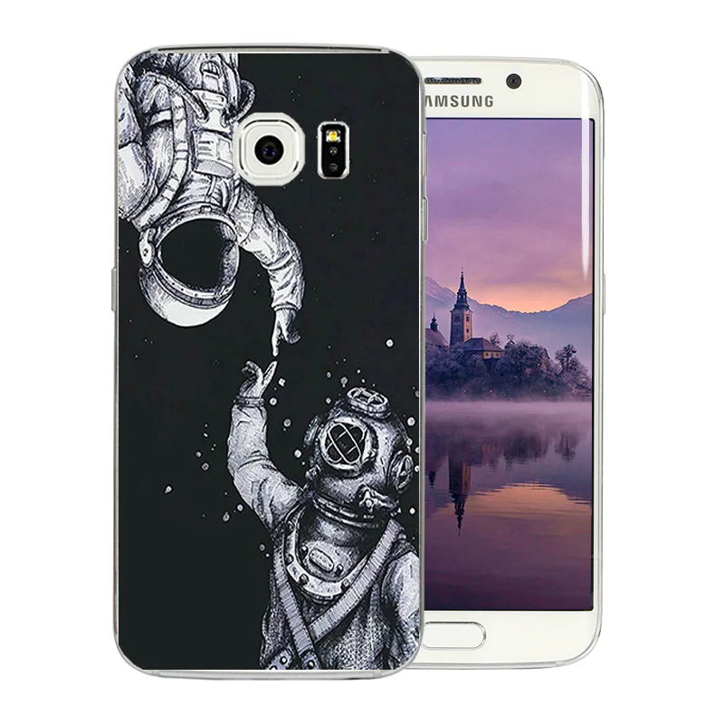 5.1 inch for Samsung Galaxy S6 Phone Case Edge Pattern Soft TPU Silicon Skin For G925 G925F G925H G925i Space Moon Cover |