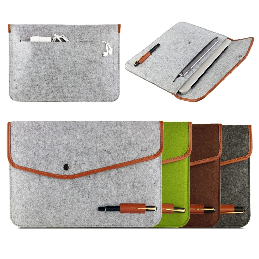 

High Quality Notebook Laptop Wool Felt Sleeve Bag for Macbook Air 11" 13" 15"Protective Case Computer Bag Laptop Bag Liner Bag