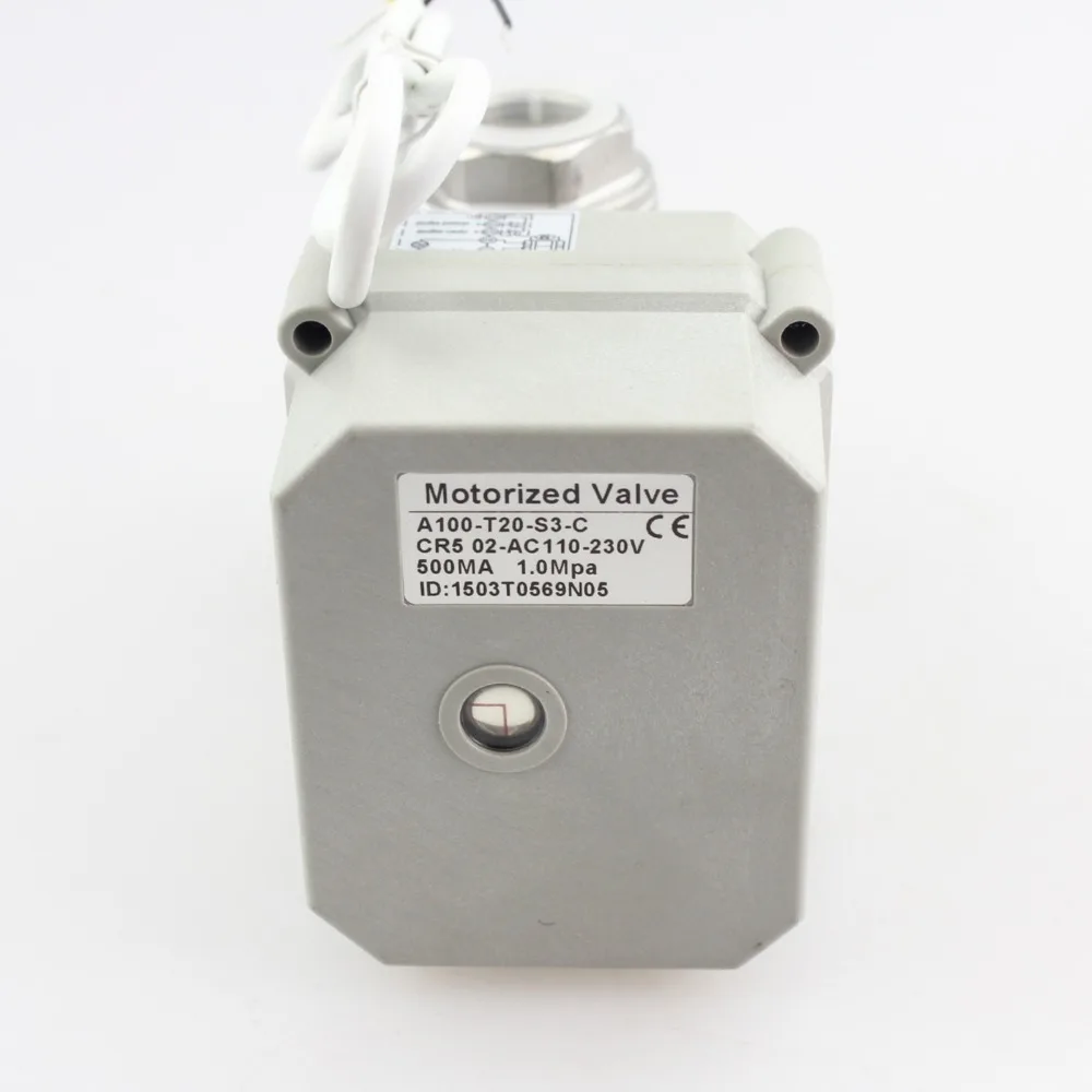 HSH-Flo DN15-32 AC110-230V двухсторонний моторизованный шаровой клапан с полным отверстием