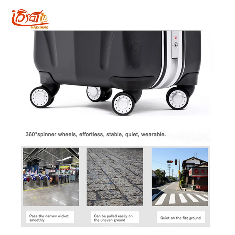 Алюминиевый каркас ПК чемодан высококачественный Crashproof Rolling багаж Tsa замок