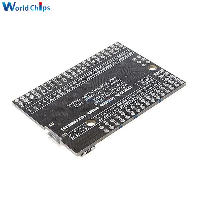Встроенный чип MEGA 2560 PRO CH340G/Φ с штыревыми разъемами совместимый Arduino Mega2560 модуль