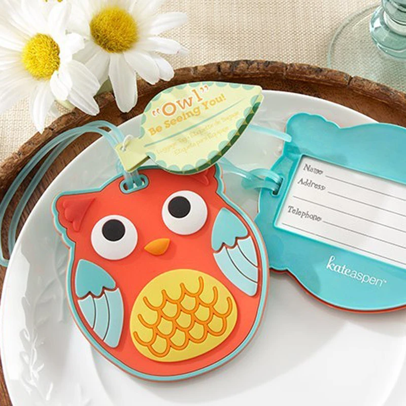 

Free shipping Factory directly sale NEW ARRIVAL 20pcs/lot Wedding favor "Owl" Be Seeing You" Owl Luggage Tag + Baby shower