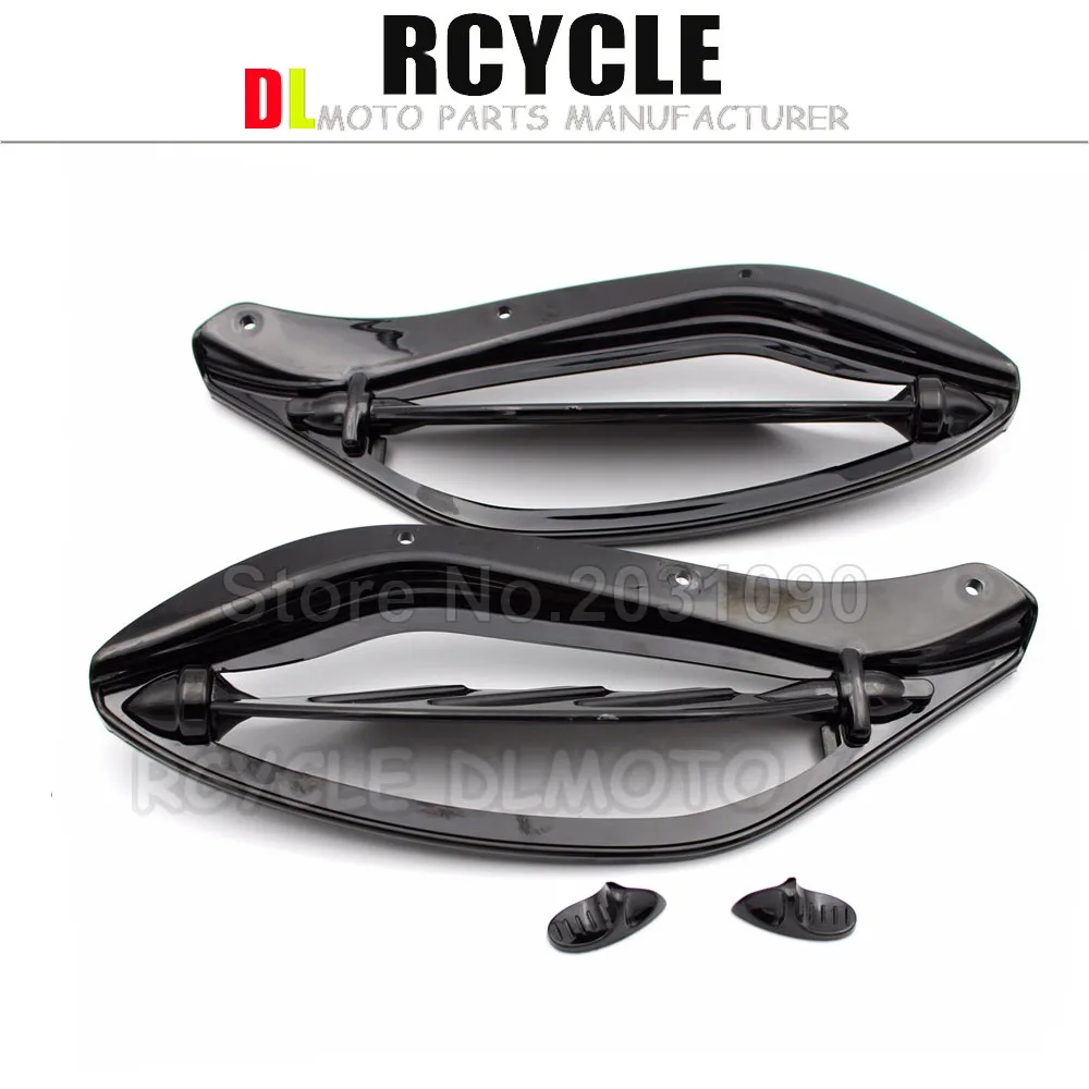 Прозрачные Боковые крылья ветровое стекло дефлекторы воздуха чехол для Touring FLHR