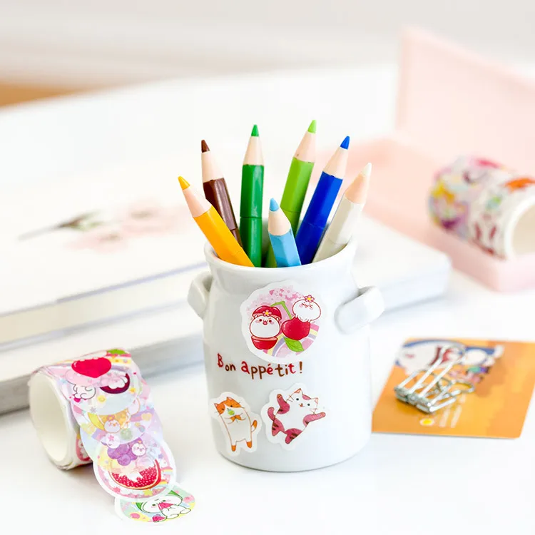 Мультфильм конфеты эльфы DIY Скрапбукинг Декоративные наклейки маскирующая лента