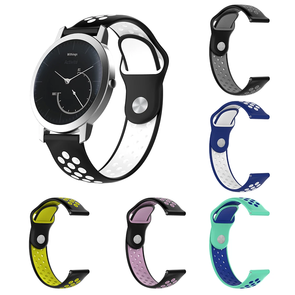 Новый Силиконовый ремешок для часов Nokia Withings Steel HR 36 мм и 40 мужчин