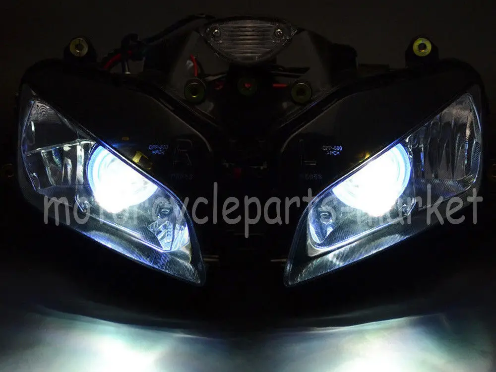 Мотоцикл Полностью Собранный фар синий Ангел глаз HID для Honda CBR600RR CBR600 RR CBR 600 RR 2003 2004 2005 2006