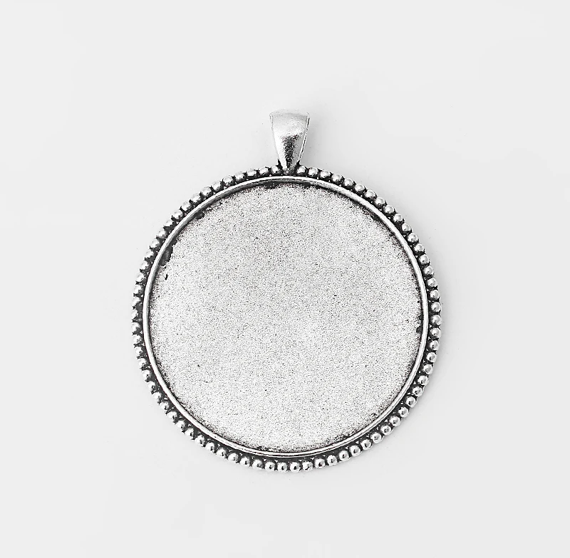 10 шт. Круглые Подвески 40 мм|cabochon setting|blank bezelpendant trays blank |