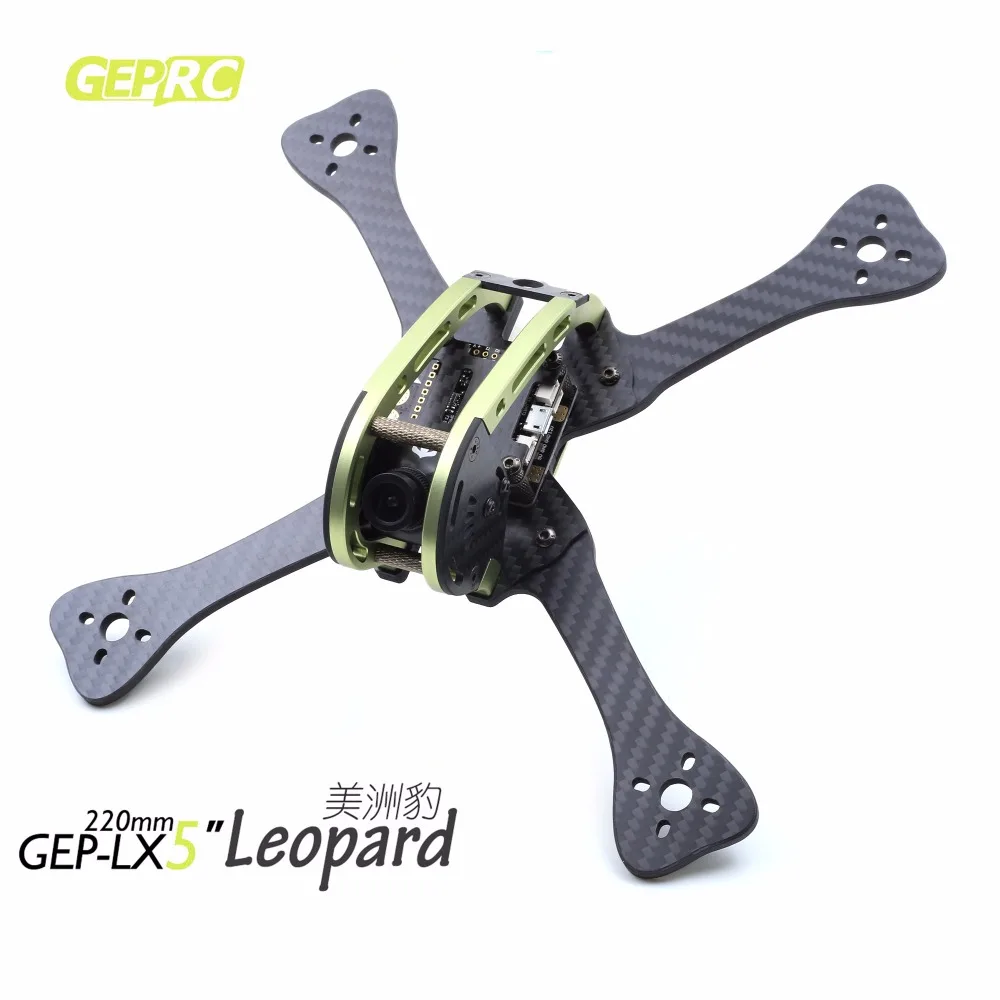 DIY FPV RC Дрон GEPRC Leopard GEP-LX4 195 мм/LX5 220 мм/LX6 255 мм Квадрокоптер 7075 авиационный алюминий и 3k карбоновая рама