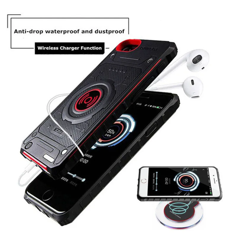 Extpower Wireless Charging Power Bank For iPhone6 6s 7 8Plus Charger Battery Case 3100mAh 8 | Мобильные телефоны и