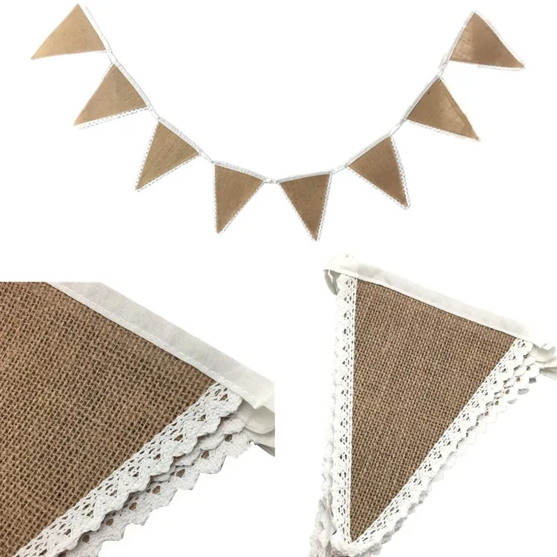 Белая кружевная ткань для свадебной вечеринки винтажная 8 шт. флаги AA8114 | Дом и сад