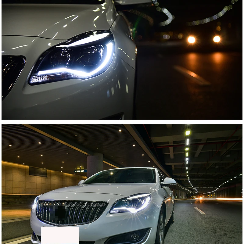 Автомобильный Стильный чехол на голову для Buick Verano/Regal Opel Insignia светодиодный фонарь DRL двойной луч биксеноновый проектор
