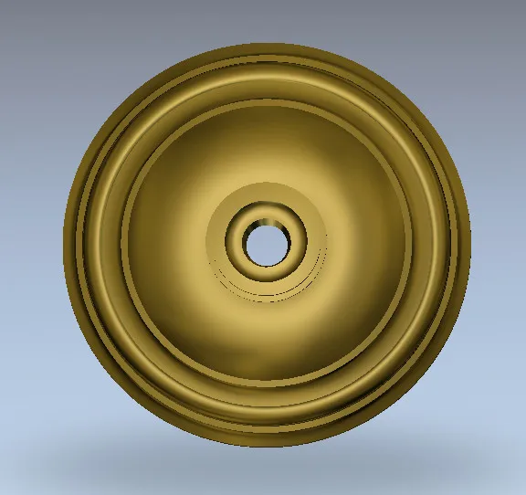 3D круглая пластина кольцевая рельефная модель в формате STL для ЧПУ