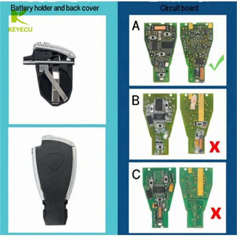 KEYECU модифицированный чехол для автомобильного ключа с дистанционным