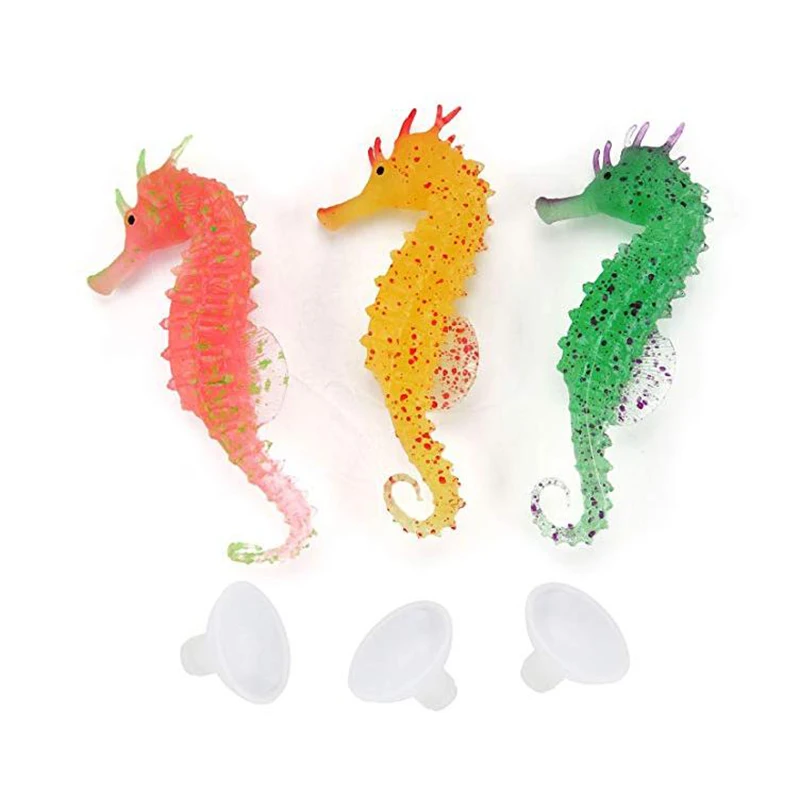 Силиконовый искусственный люминесцентный светящийся эффект морская лошадь