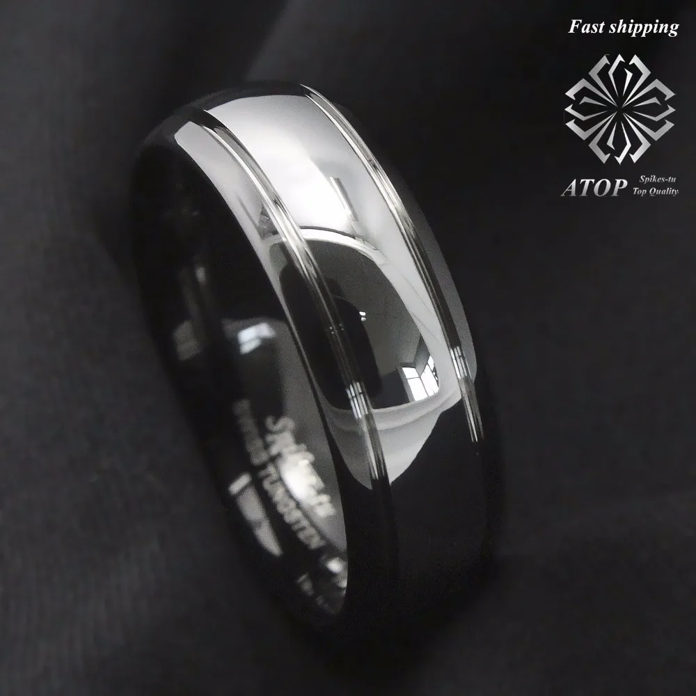 Мужское кольцо из карбида вольфрама 8 мм|tungsten carbide ring|carbide ringmens wedding band |