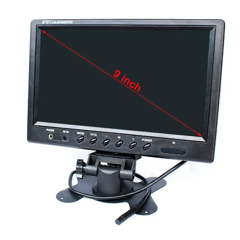 GreenYi 9 дюймов 800*480 TFT LCD цветной экран подголовник дисплей автомобильный монитор с