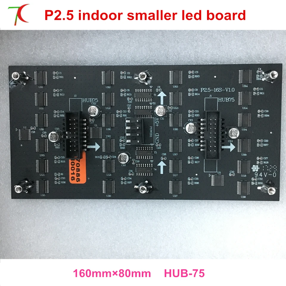 160*80 мм P2.5 Крытый smd 2121 лампы 16 сканирования полноцветная светодиодная плата, 1500cd