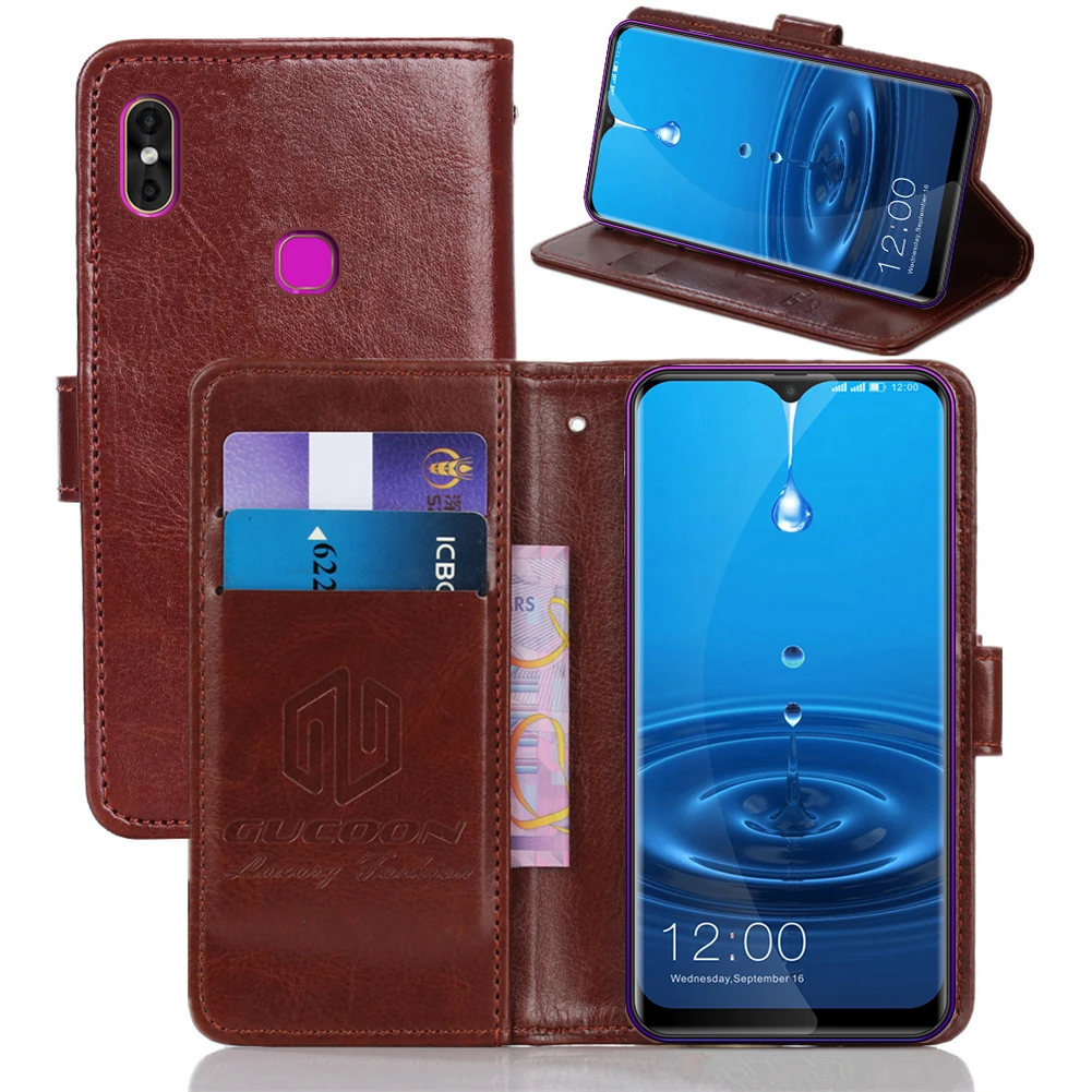 Классический чехол-бумажник GUCOON для Leagoo M13 M12 S11, чехол из искусственной кожи, винтажный флип-чехол для NOM8, Модный чехол для телефона