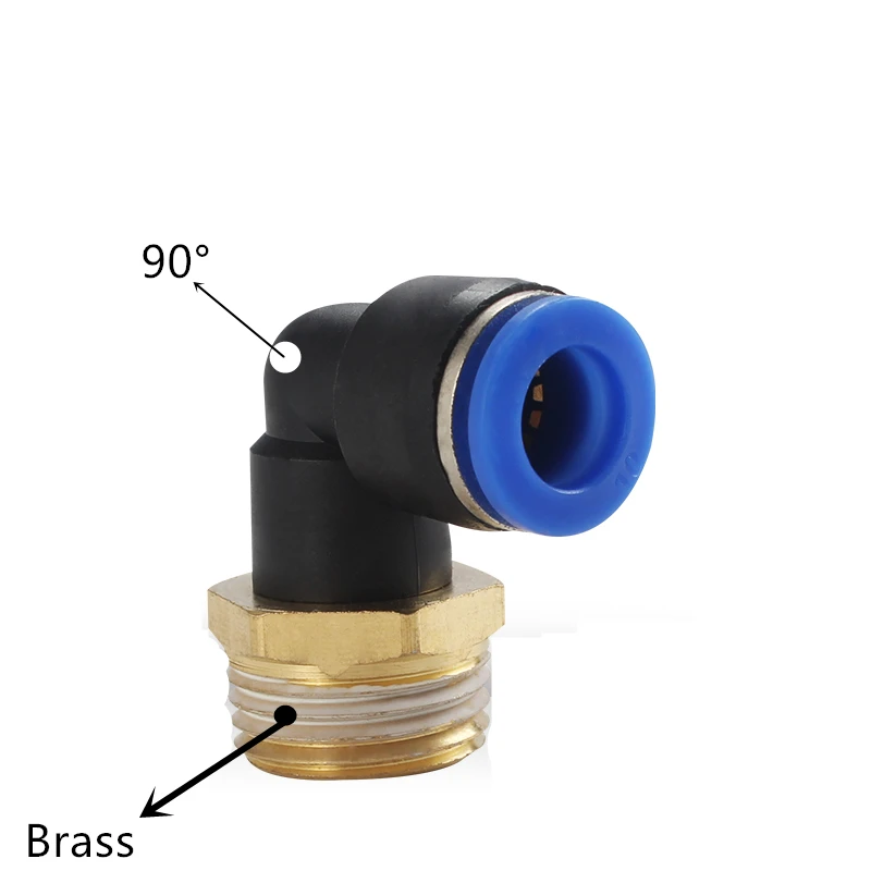 Jrealmer 90 градусов Bspt 1/8 'Ƈ/4'' 3/8 'Ƈ/2&quot Мужской внутренний толчок в